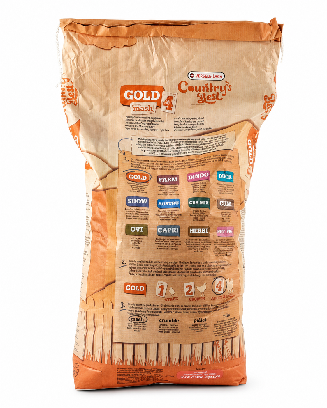 Versele-Laga Country's Best GOLD 4 Mash Legemehl – 20 kg